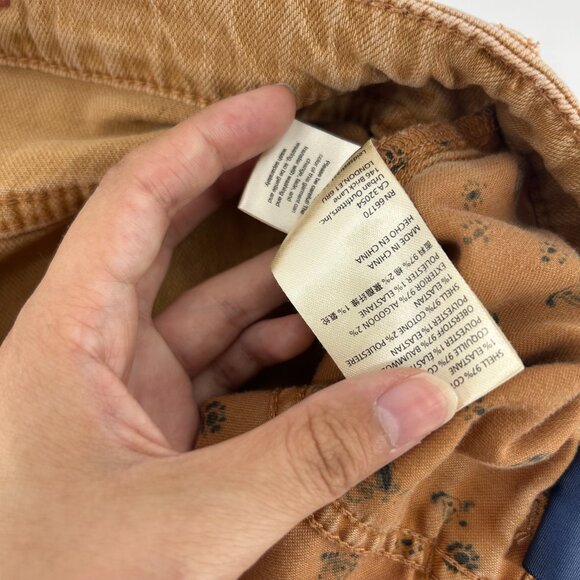 Pilcro Anthropologie The Breaker Jean Women's 28 Relaxed Denim Jeans Copper/Tan - Picture 9 of 12